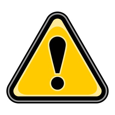 Ünlem İşareti İşareti Dikkat Uyarı Tehlike Simgesi