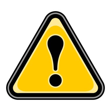 Ünlem İşareti İşareti Dikkat Tehlike Uyarı Simgesi