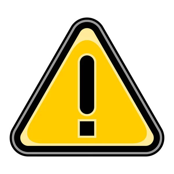 Symbol vykřičníku varování výstražná signalizace ikona upozornění — Stockový vektor