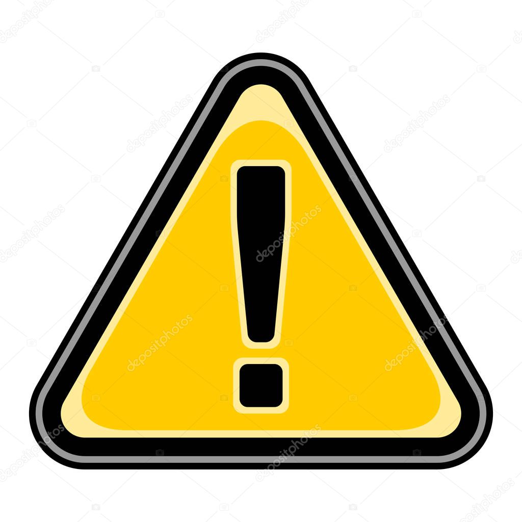 Exclamation Mark Sign Warning Hazard Attention Icon