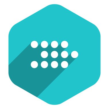 Ok işareti dijital ekran altıgen simgesi yol açtı.