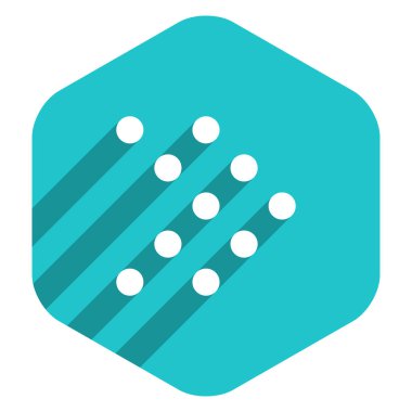 Ok işareti dijital ekran altıgen simgesi yol açtı.