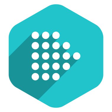 Ok işareti dijital ekran altıgen simgesi yol açtı.