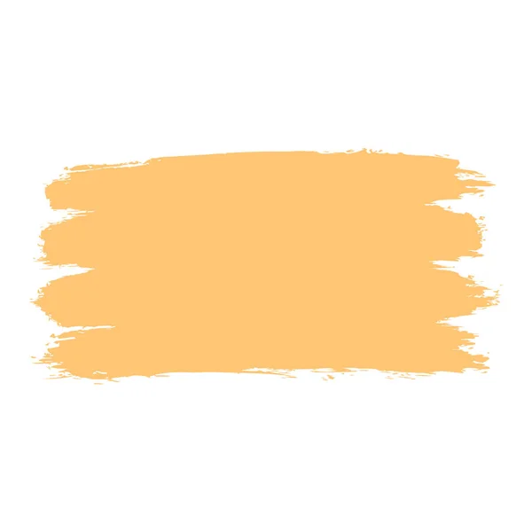 Brushstroke peinture jaune — Image vectorielle