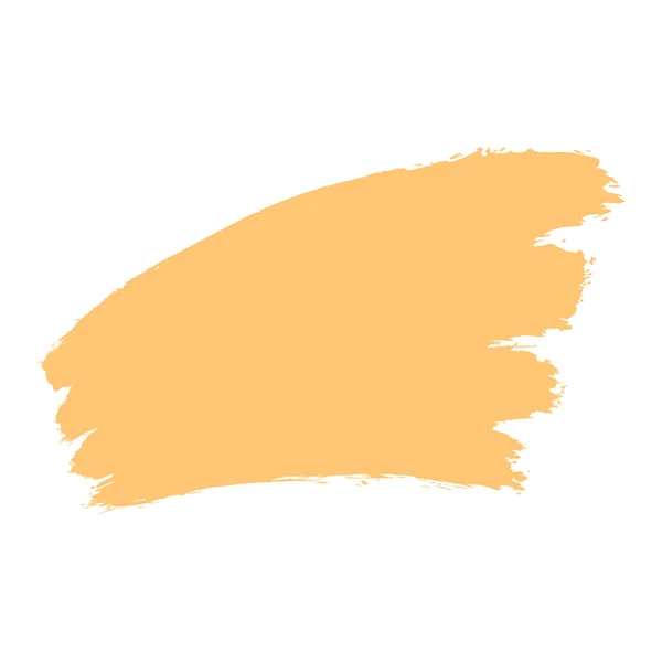 Brushstroke peinture jaune — Image vectorielle