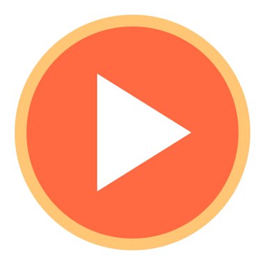 Ok işareti oyun daire simgesi