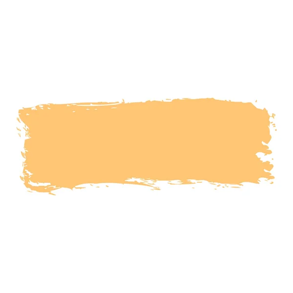 Brushstroke peinture jaune — Image vectorielle