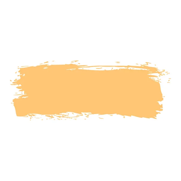 Yellow Paint Brushstroke — Stock Vector