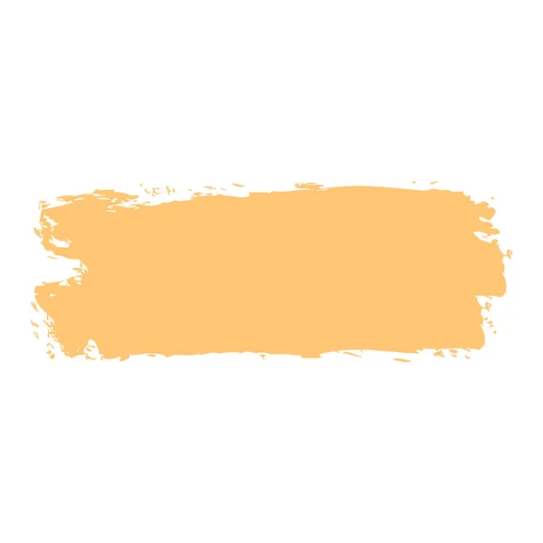 Brushstroke peinture jaune — Image vectorielle