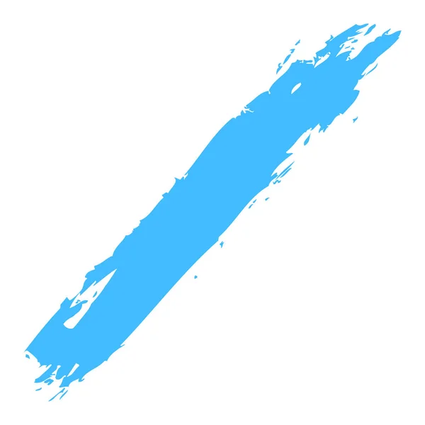 Coup de pinceau de peinture bleu — Image vectorielle
