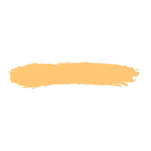 Brushstroke peinture jaune — Image vectorielle