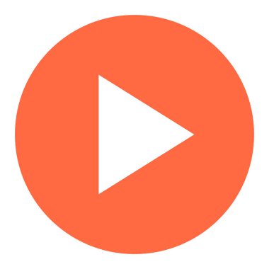 Ok işareti oyun daire simgesi