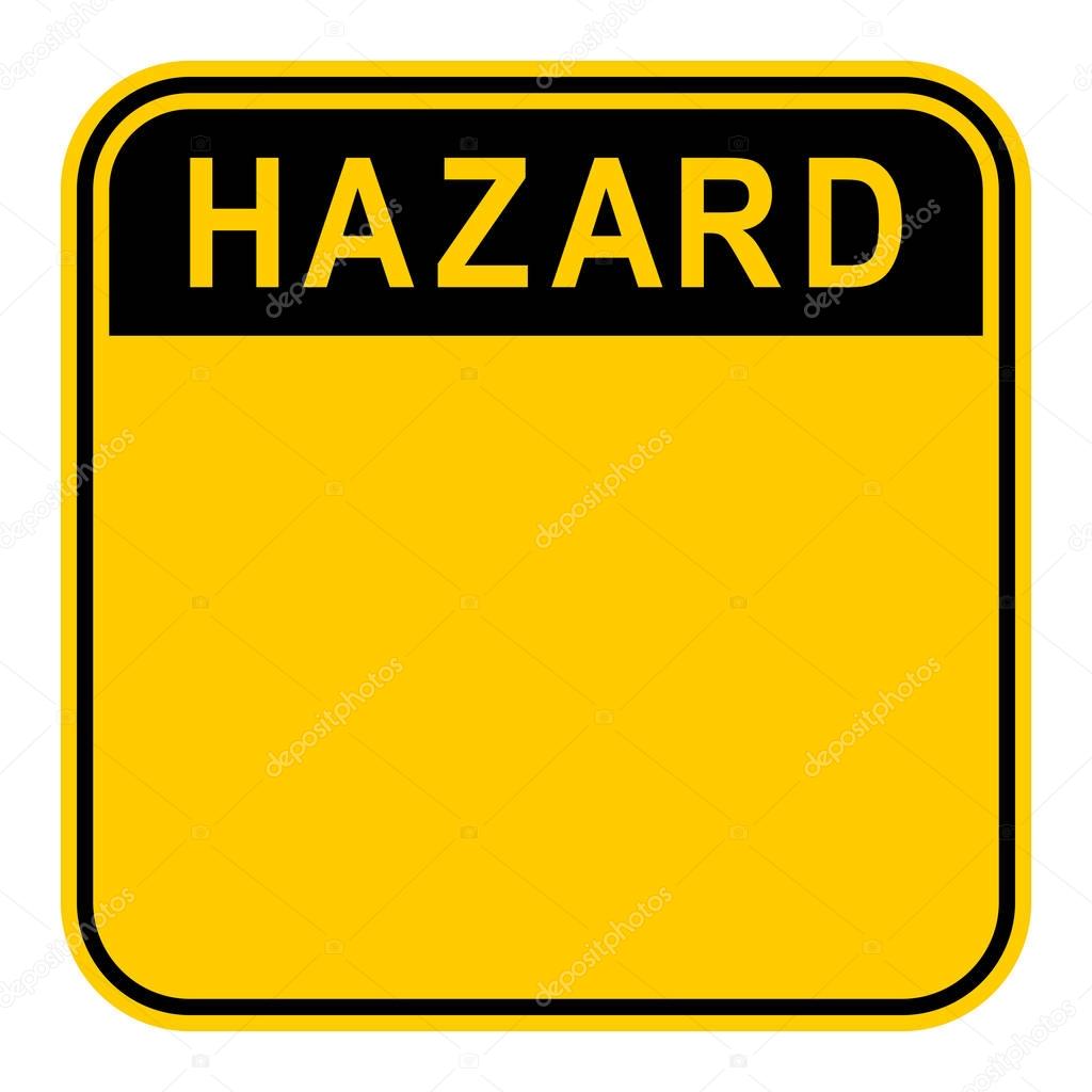 Sticker Hazard Safety Sign 