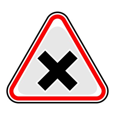 Mark tahriş edici işareti üçgen etiket