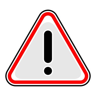 Ünlem işareti noktası uyarı dikkat tehlike işareti