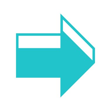 3D ok işareti üç boyutlu simgesi