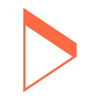 3D ok işareti üç boyutlu simgesi