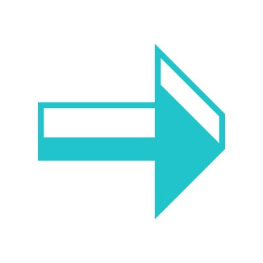 3D ok işareti üç boyutlu simgesi