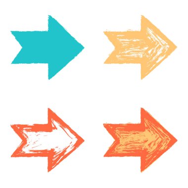 Küme renk ok işareti doku boya