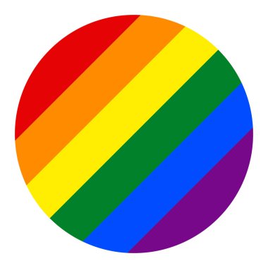 Gökkuşağı gurur bayrak Lgbt hareketinin daire şeklinde