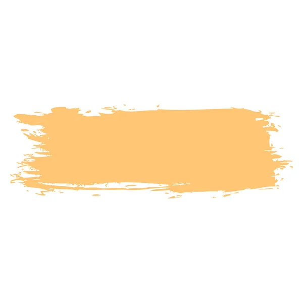 Pintura pincelada amarela —  Vetores de Stock