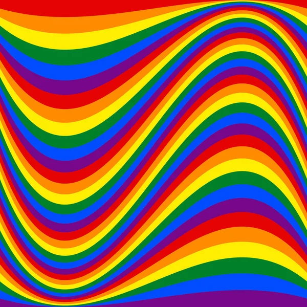 Patrón sin costuras en colores Bandera arco iris LGBT — Archivo Imágenes Vectoriales