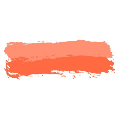 İki kırmızı renk tonu Brushstroke boya
