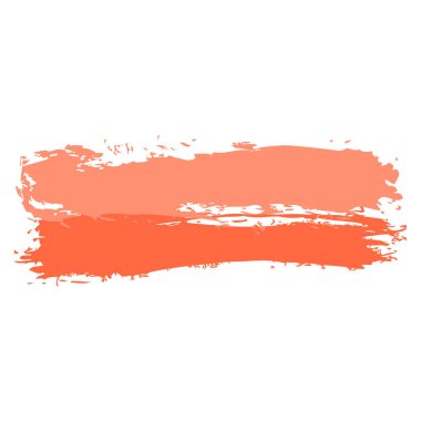 İki kırmızı renk tonu Brushstroke boya