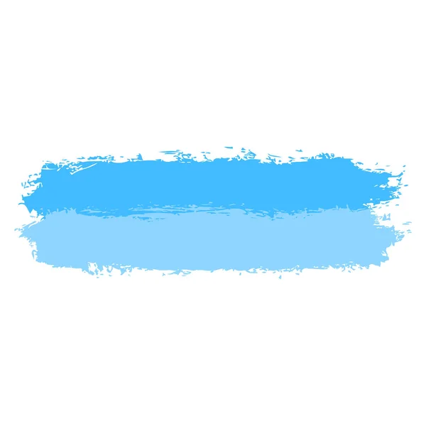 Pintura de pincelada de dos tonos azules — Vector de stock