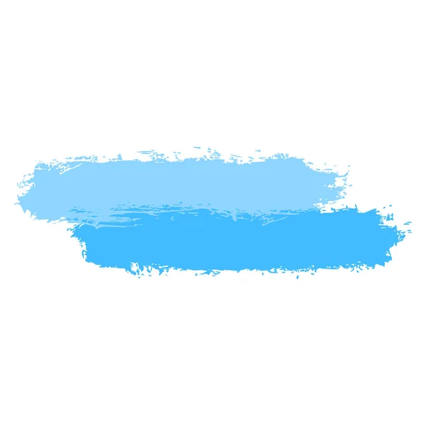 Pintura de pincelada de dos tonos azules — Vector de stock