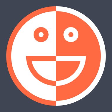 Smiley ifade simgesini veya mutlu güler yüz