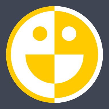 Smiley ifade simgesini veya mutlu güler yüz