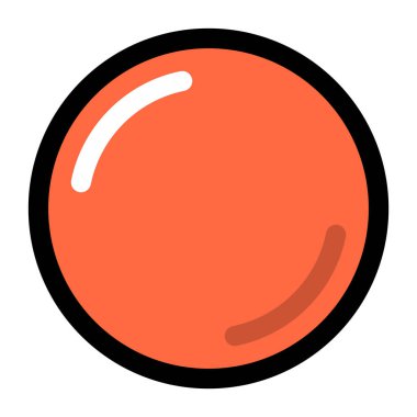 Parlama ve gölge ile kırmızı boş düğme