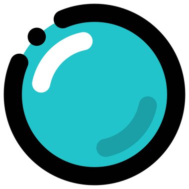 Parlama ve gölge ile yeşil boş düğme