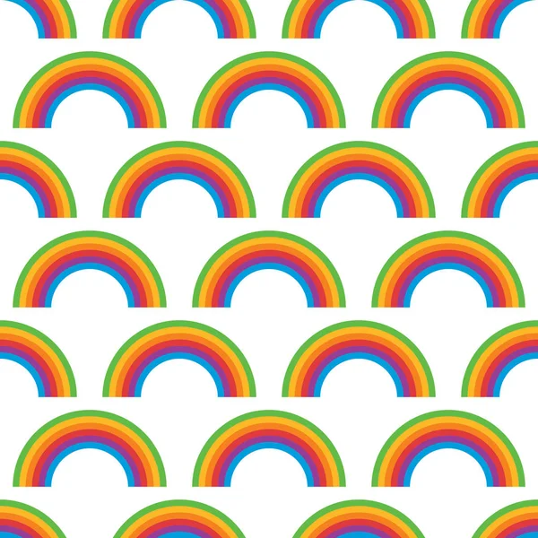Seamless mönster med rainbow symbol — Stock vektor