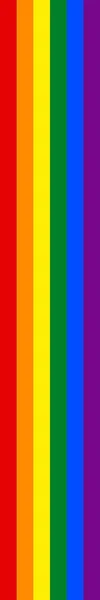 Ribbon rainbow flag LGBT movement — Stock Vector