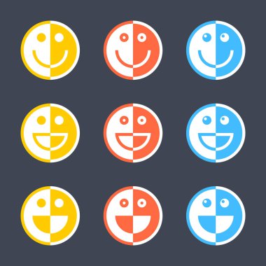 Smiley ifade simgesini veya mutlu güler yüz