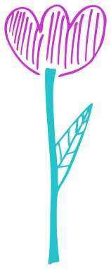 Bir çiçek çizim çocuklar