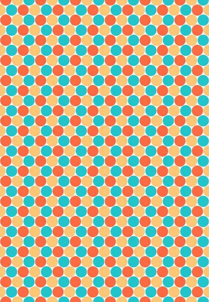 Seamless Pattern Colored Circular Shapes — Stock Vector