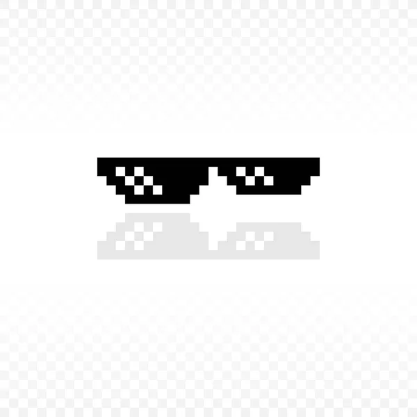 Meme gafas o Thug vida o como un jefe o tratar con él — Vector de stock