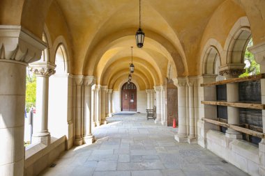 Washington Ulusal Katedrali. Mayıs 2019. Amerika. Tarihi mimari. Seyahat arkaplanı. 