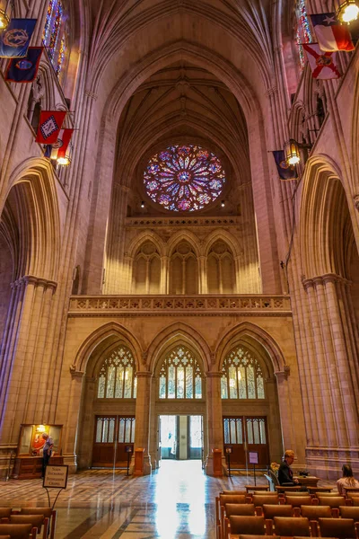 Catedral Nacional Washington Mayo 2019 Estados Unidos Arquitectura Histórica Fondo — Foto de Stock