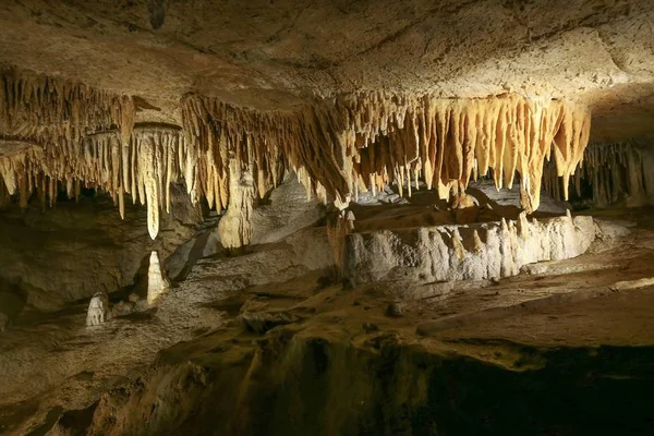 Cavernas Luray Fondo Amarillo Textura Piedra Viajes Imágenes De Stock Sin Royalties Gratis