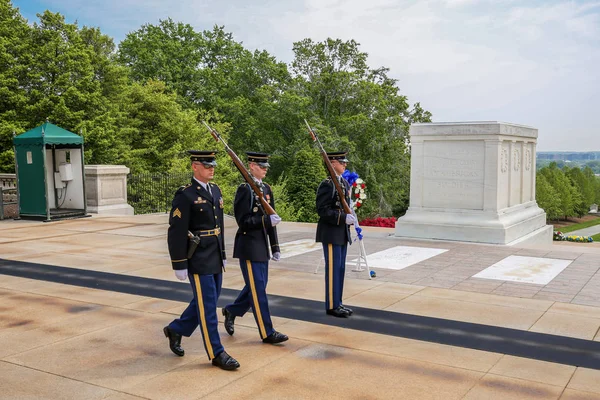 Usa Washington Mayo 2019 Cementerio Nacional Arlington Día Conmemoración Imagen De Stock