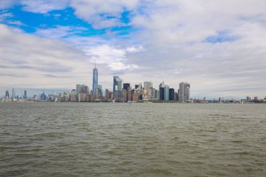 - New York. USAApril 2019. Ünlü bir simge. Skyline mimarisi. Şehir manzarası.