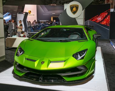 New York. ABD Mayıs 2019. Uluslararası Otomobil Fuarı.