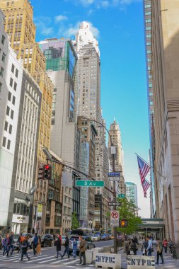 - New York. USAApril 2019. Ünlü bir simge. Skyline mimarisi. Şehir manzarası.