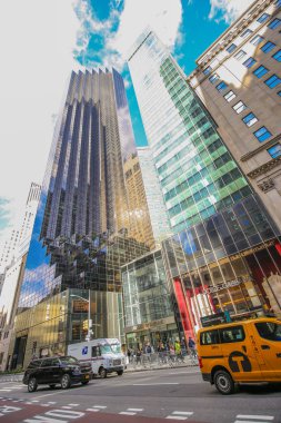 - New York. USAApril 2019. Ünlü bir simge. Skyline mimarisi. Şehir manzarası.