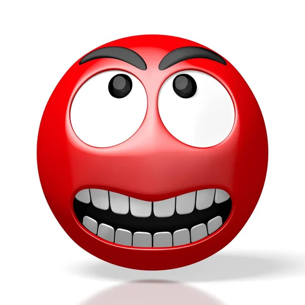 Emoji Emoticon Wütend — Stockfoto