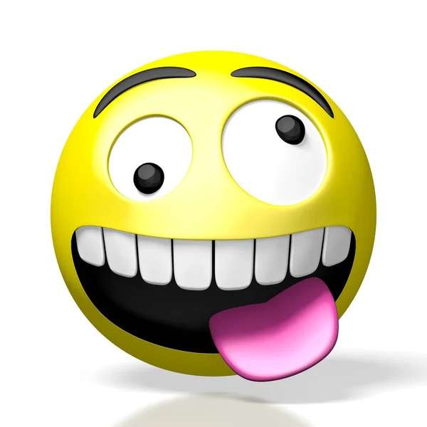 Emoji Emotikon Őrült Alkoholfogyasztás — Stock Fotó